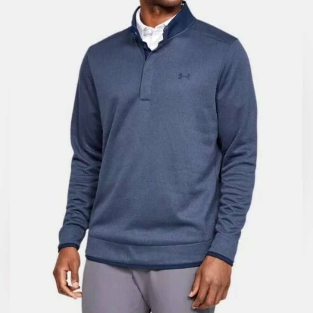 Under Armour ColdGear Size XXL Bluish Gray Storm Funnel Neck Warm Sweater Fleece